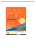 Test Bank for Medical-Surgical Nursing 11th Edition &vert; Ignatavicius & Workman &vert; Complete Guide &vert; A&plus; Graded
