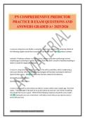 PN COMPREHENSIVE PREDICTOR PRACTICE B EXAM QUESTIONS AND ANSWERS GRADED A&plus; 2025&sol;2026