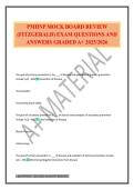 PMHNP MOCK BOARD REVIEW &lpar;FITZGERALD&rpar; EXAM QUESTIONS AND ANSWERS GRADED A&plus; 2025&sol;2026