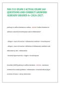 NSG 511 Exam 2 &ndash; 160 Questions & Correct Answers &vert; Graded A&plus; &vert; Respiratory&comma; Pain&comma; Neuro Pharmacology &lpar;2026-2027&rpar;