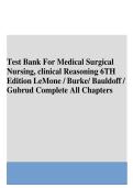 LeMone&sol;Burke&sol;Bauldoff&sol;Gubrud&comma; Medical-Surgical Nursing 6th Edition Test Bank &sol;&sol;LeMone&sol;Burke&sol;Bauldoff&sol;Gubrud&comma; Medical-Surgical Nursing 6th Edition Test Bank