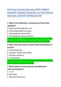 FSVO Exam Practice Questions with Correct Answers