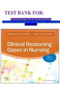 TEST BANK FOR&colon;  Clinical Reasoning Cases In Nursing 8th Edition By Mariann M&period; Harding Phd Rn Cne Faadn &lpar;Author&rpar; Latest Update Latest Update&period;