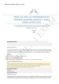 NURS 251 NSG 225 Pharmacology Portage Learning Module 1 and 2 Exam Questions and Answers 2026 2027