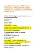 Heavy Equipment Operator Exam Practice Questions with Correct Answers
