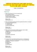 OpenStax Microbiology Test Bank &lpar;Chapters 1&ndash;26&rpar; &vert; Complete with Answers & Explanations &vert; ASM Standards