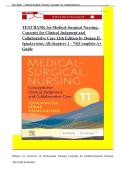  Medical Surgical Nursing Concepts for Clinical Judgment and Collaborative Care&comma; 11e &lpar;Eleventh Edition&rpar; by Donna D Ignatavicius All Chapters Complete Nursing Exam Resource Test Bank 