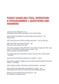 FANUC HANDLING TOOL OPERATION & PROGRAMMING 1 QUESTIONS AND ANSWERS