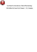 Introductory Clinical Pharmacology &lpar;12th Edition&rpar; &ndash; Susan Ford &ndash; Complete Nursing Test Bank with Answers All Chapters 1-54