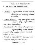 Class 11th physics units and measurements notes for neet preperation