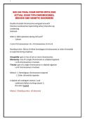BIO 240 FINAL EXAM NOTES WITH 2026 ACTUAL EXAM TIPS-CHROMOSOMES&comma; MEIOSIS