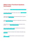  OSHA 10 Hour Final Exam Questions And Answers