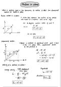Class 11th physics motion in plane notes for neet preperation
