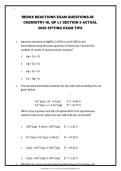 REDOX REACTIONS EXAM QUESTIONS-IB CHEMISTRY HL QP L1 SECTION 9