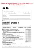 AQA GCSE RELIGIOUS STUDIES A Paper 1 Sikhism MAY 2025 Combined  Question Paper and Mark Scheme