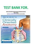 TEST BANK FOR&period;  Moore's Clinically Oriented Anatomy &lpar;Lippincott Connect&rpar;  Ninth&comma; Edition By Arthur F&period; Dalley Ii Phd Faaa &lpar;Author&rpar; Latest Update