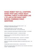 FANUC ROBOT TEST ALL CHAPTERS&comma; FANUC POST QUIZ&comma; FANUC NOCTI TRAINING&comma; FANUC FLASHCARDS LAB 1 TO LAB 24 FOR FANUC CERT REVIEW&comma; COMBINED FANUC QUESTIONS