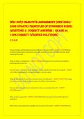 WGU D089 Objective Assessment &lpar;NEW 2025&sol;  2026 Update&rpar; Principles of Economics Guide&vert;  Questions & CORRECT ANSWERs &vert; Grade A&vert;  100&percnt; Correct &lpar;Verified Solutions&rpar;