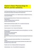 Clayton's Basic Pharmacology for Nurses &lpar;correct solutions&rpar; 