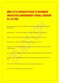 WGU D774 INTRODUCTION TO BUSINESS  OBJECTIVE ASSESSMENT &lpar;FINAL VERSION  2&rpar;&colon; 40 VER 