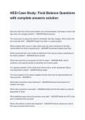 HESI RN Pediatric Fluid Balance Exam Test Bank Complete Questions and Answers 2026 2027