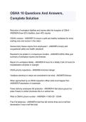 OSHA 10 Test Bank Complete Questions and Answers 2026 2027
