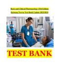 TEST BANK For Basic and Clinical Pharmacology&comma; 15th Edition by Bertram G&period; Katzung&comma; Verified Chapters 1 - 66&comma; Complete Newest Version