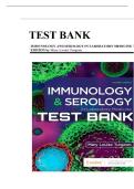 TEST BANK Immunology and Serology in Laboratory Medicine 7th Edition 