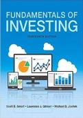 Test Bank Fundamentals Of Investing 13th Edition by Scott B&period; Smart Chapter 1 to 18 covered and verified&vert;&vert; Latest Complete Guide A&plus;