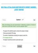 BSG Final Actual Exam&comma; 2026&sol;2027 &ndash; Exam Questions with Latest Verified Correct Answers