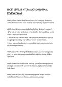 NICET LEVEL III HYDRAULICS 2026 FINAL REVIEW EXAM