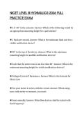NICET LEVEL III HYDRAULICS 2026 FULL PRACTICE EXAM