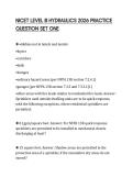 NICET LEVEL III HYDRAULICS 2026 PRACTICE QUESTION SET ONE