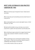 NICET LEVEL III HYDRAULICS 2026 PRACTICE QUESTION SET TWO
