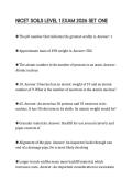 NICET SOILS LEVEL 1 EXAM 2026 SET ONE