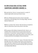 NJ QPA EXAM 2026 ACTUAL PAPER QUESTIONS ANSWERS GRADED 