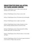 NNAAP PRACTICE EXAM 2026 ACTUAL TEST PAPER ANSWERS VERIFIED