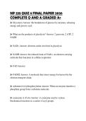 NP 235 QUIZ 6 FINAL PAPER 2026 COMPLETE Q AND A GRADED A