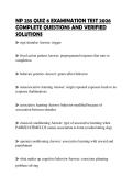 NP 235 QUIZ 6 EXAMINATION TEST 2026 COMPLETE QUESTIONS AND VERIFIED SOLUTIONS