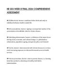 NR 503 WEEK 8 FINAL 2026 COMPREHENSIVE ASSESSMENT
