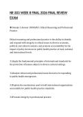 NR 503 WEEK 8 FINAL 2026 FINAL REVIEW EXAM