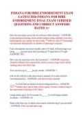 Indiana For-Hire Endorsement Exam &lpar;2026&rpar; &vert; Latest Final Exam Questions with Verified Correct Answers &vert; Rated A&plus;