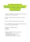 ATI nursing leadership and  management EXAM PREP 2026&sol;2027 ACCURATE  QUESTIONS WITH VERIFIED CORRECT ANSWERS &vert;&vert;  100&percnt; GUARANTEED PASS  <BRAND NEW VERSION> 