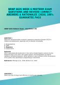 NRNP 6635 WEEK 6 MIDTERM EXAM QUESTIONS AND REVISED CORRECT ANSWERS & RATIONALES &lpar;2026&rpar; 100&percnt; GUARANTEE PASS