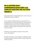 NR 601 MIDTERM EXAM 1 COMPREHENSIVE EXAM SCRIPT 2026 COMPLETE QUESTIONS AND SOLUTIONS GRADED A&plus;