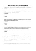 BIO 225 EXAM 2 QUESTIONS AND ANSWERS