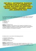FNP NR511&colon; DIFFERENTIAL DIAGNOSIS MIDTERM EXAM AT CHAMBERLAIN COLLEGE 2024 EXPECTED QUESTIONS & REVISED CORRECT ANSWERS&period; &lpar;2026&rpar; 100&percnt; GUARANTEE PASS