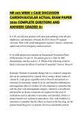 NR 603 WEEK 3 CASE DISCUSSION CARDIOVASCULAR ACTUAL EXAM PAPER 2026 COMPLETE QUESTIONS AND ANSWERS GRADED A&plus;