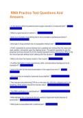  RMA Practice Test Questions And Answers