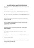 ASL 101 FINAL EXAM QUESTIONS AND ANSWERS